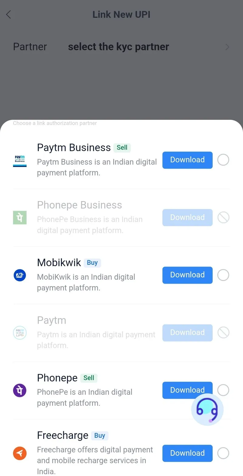 ViviPay UPI Linking and KYC Partners